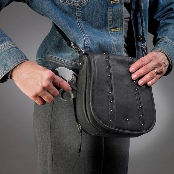 Gun Toten Mama's Simple Bling shoulder/Crossbody bag - Picture 2 of 14